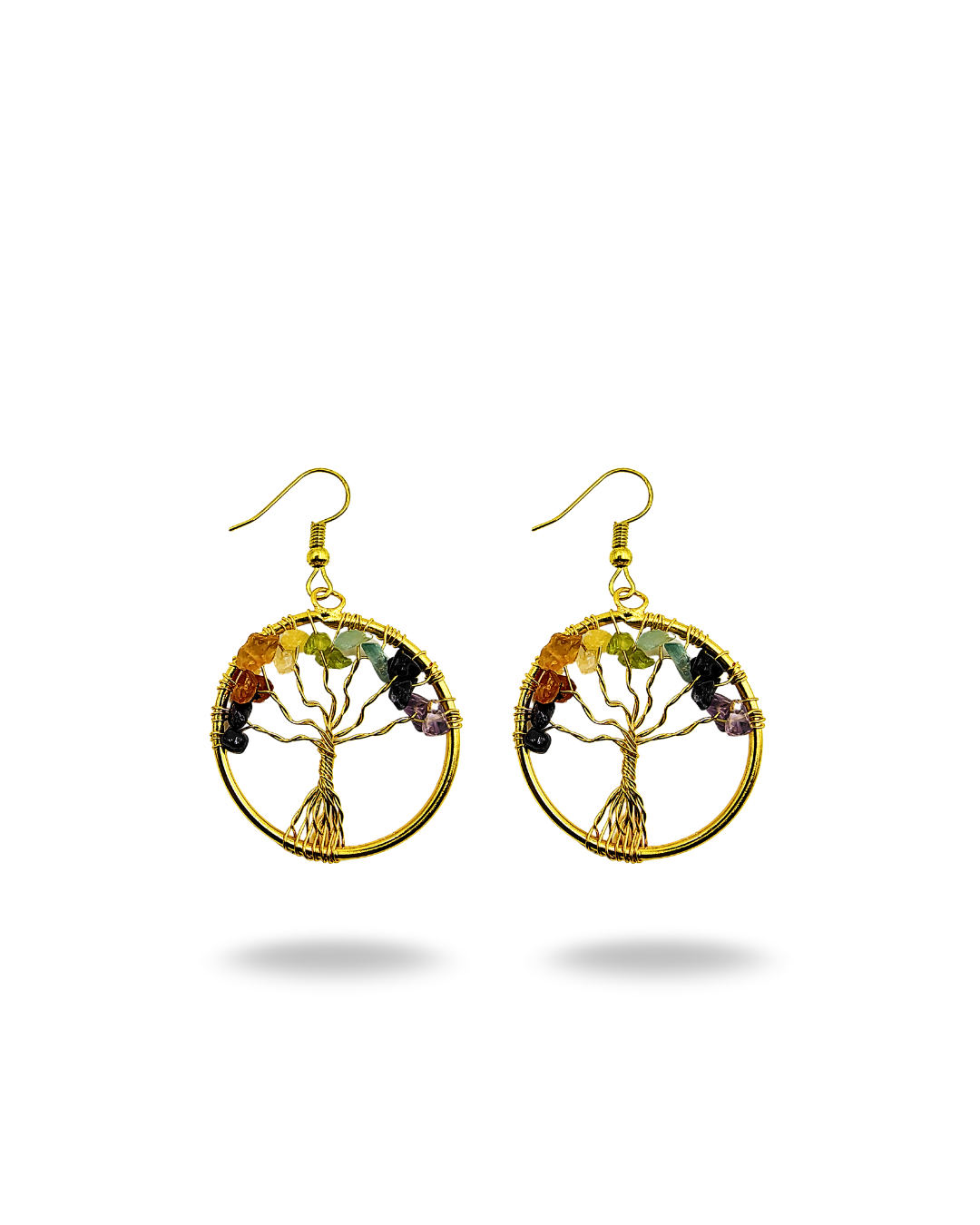 Root Seven Chakra Tree Earrings