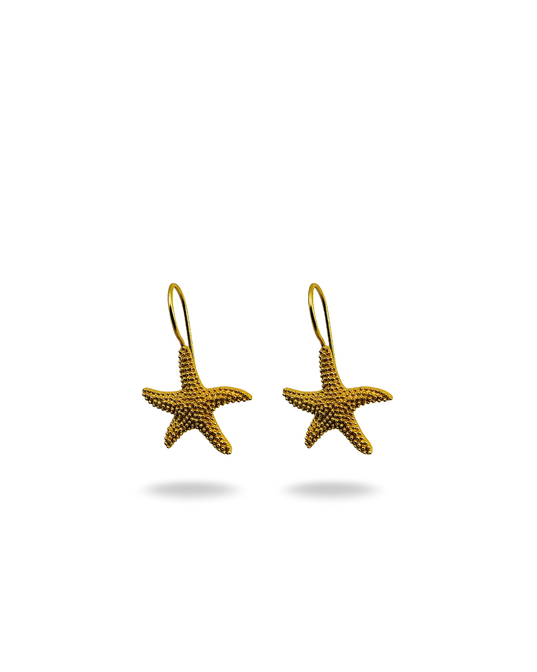Star shaped Brass Earrings