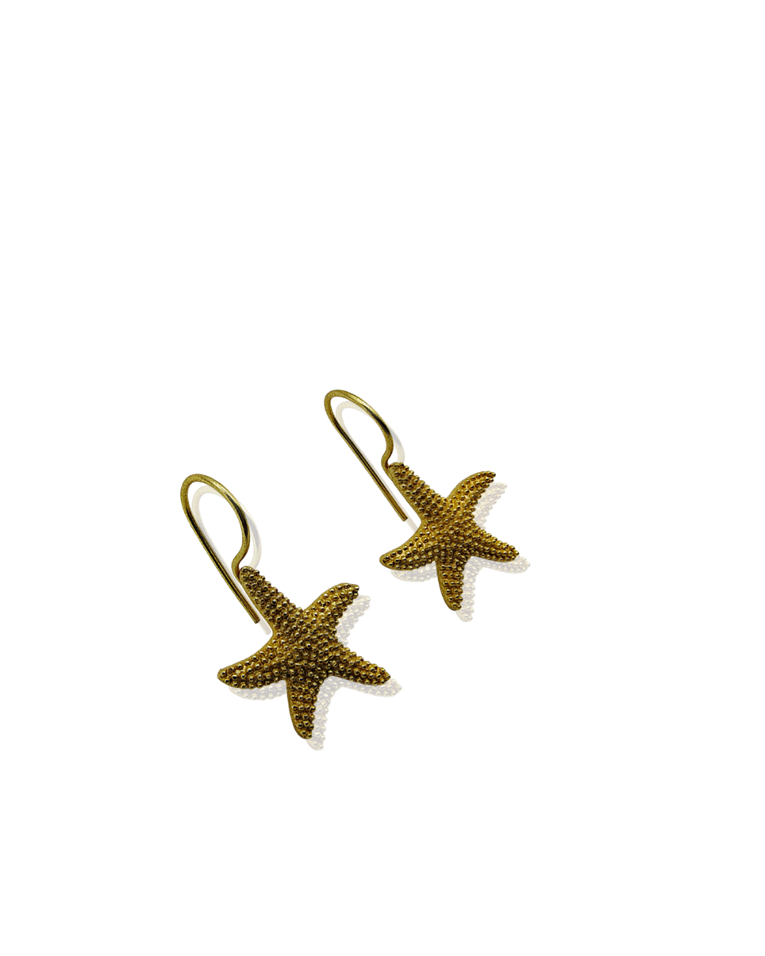 Star shaped Brass Earrings