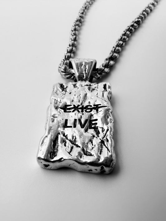 Antique Silver Nature Pendant Necklace
