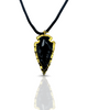 Black Obsidian Stone Pendant | Real Handmade and Natural