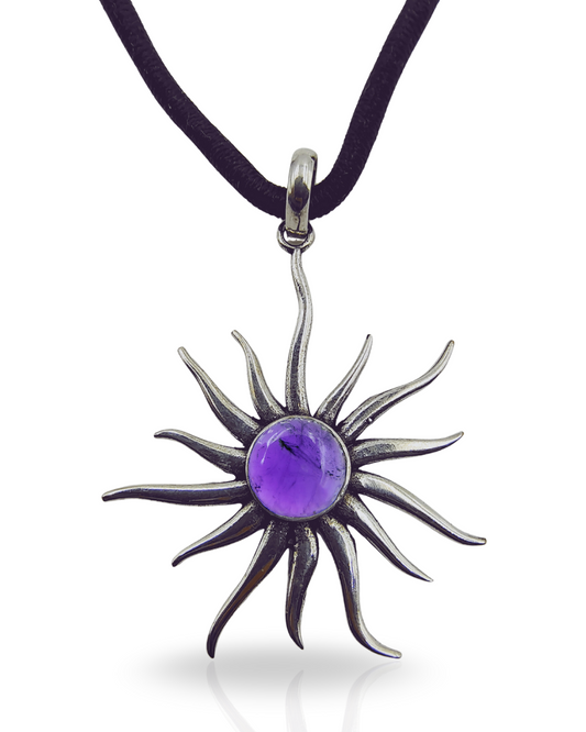 Amethyst Purple Pendant | Calming & Stress Relief | Emotional Healing | Physical Wellbeing